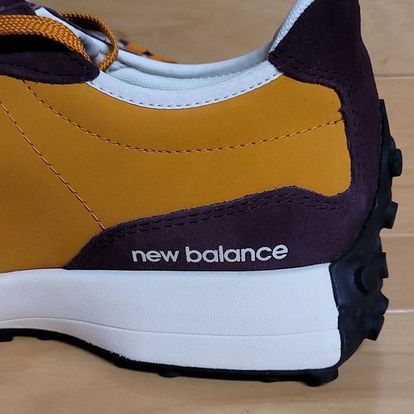 New Balance 327 Burgundy Maroon Orange Mens Shoe Sneaker MS327LY1 - Picture 8 of 11